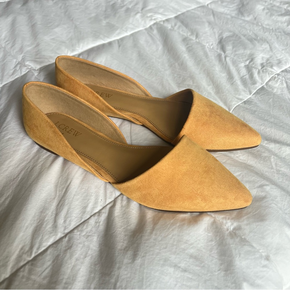 J. Crew Women's Mustard Suede Flats